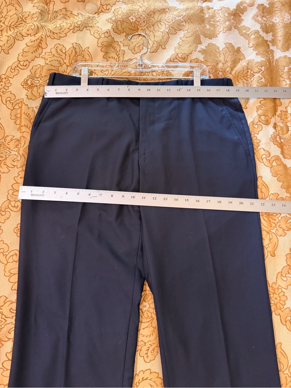 Georgie Armani Men's Classic Black Dress Pants, 100% Super Lana 180s, Sz 36 x 34 - Picture 14 of 16